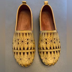 Spring Step Fusaro Yellow Loafers